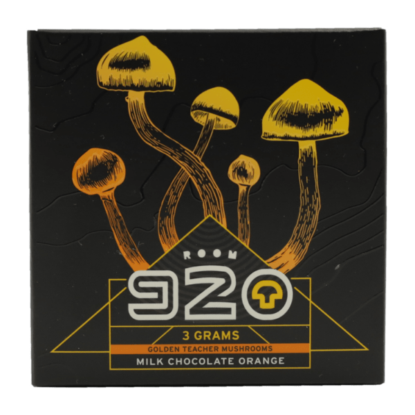 Room 920 - Mushroom Chocolate Bar - Milk Chocolate Orange - 3 grams | Magic Mushrooms Online Canada