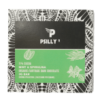 Psilly - Dark Chocolate Bar - Mint & Spirulina | Magic Mushrooms Online Canada