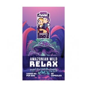 Super Magic Mushroom Bro’s - Amazonian Wild RELAX - 400MG Capsules | Magic Mushrooms Online Canada