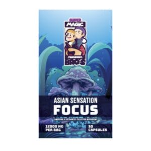 Super Magic Mushroom Bro’s - Asian Sensation FOCUS - 400MG Capsules | Magic Mushrooms Online Canada